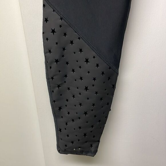 Terez Black Star Leggings, Size Medium & Large - Picture 2 of 8